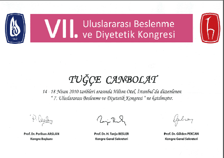 uluslararasi beslenme ve diyetetik kongresi