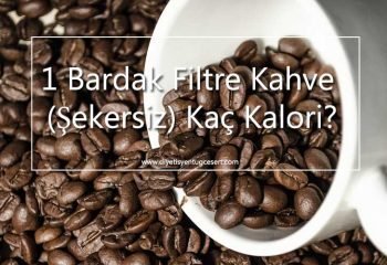filtre kahve kalorisi