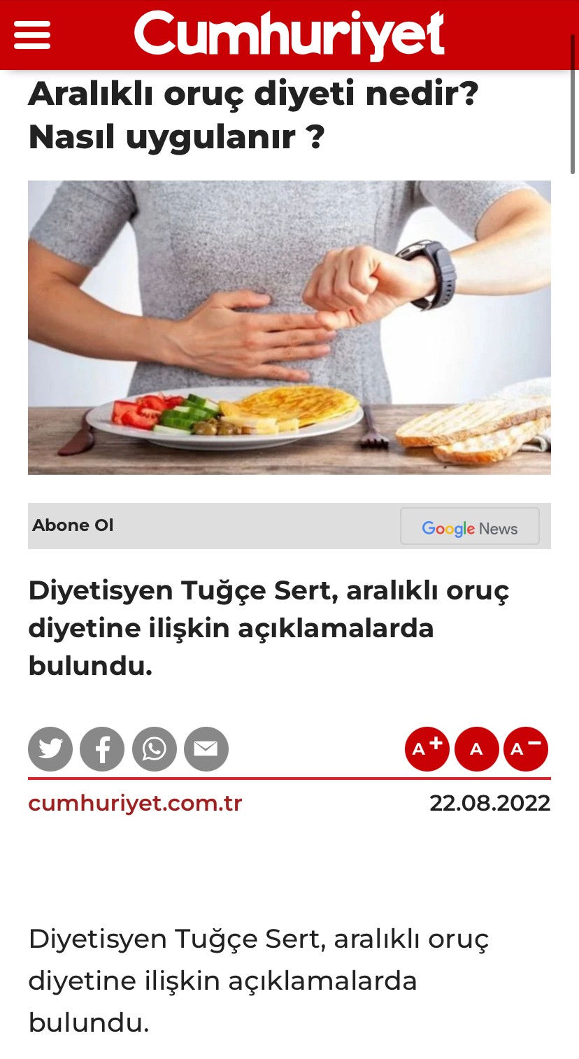 Cumhuriyet Haberi - Tuğçe Sert